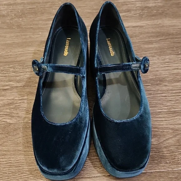 Larroude Blair Flatform Mary Janes Size 8 - Picture 9 of 11